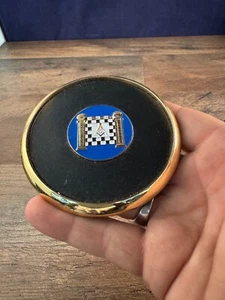 Freimaurer heute und morgen Untersetzer Masons Quadrat Kompass 3,5" Durchmesser - Bild 1 von 3