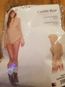 Leg Avenue Cuddle Teddy Bear Bodysuit Cosplay Womens Halloween Costume 86823