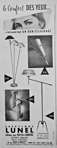 PUBLICITÉ DE PRESSE 1957 CRÉATIONS LUNEL LE CONFORT DES YEUX - ADVERTISING  - Picture 1 of 1