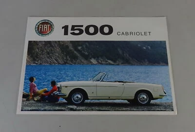Depliant / Brochure Fiat 1500 Cabriolet Anno 1965 Foto 1 de 2