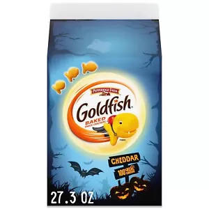 GOLDFISH Baked Cheddar Crackers Special Halloween Edition 27.3 oz Box - Picture 1 of 8