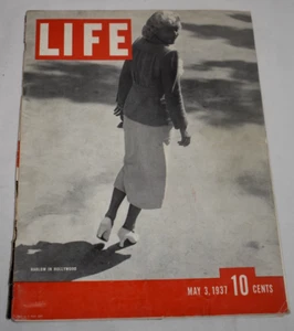 Life Magazine: May 3, 1937-Jean Harlow Photo Cover Great Vintage Ads - Picture 1 of 5
