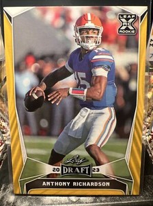 ANTHONY RICHARDSON 2023 LEAF DRAFT YELLOW RC #40 FLORIDA 