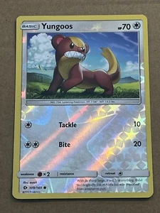 2017 POKEMON - SUN & MOON - YUNGOOS - REVERSE HOLO 109/147 - Picture 1 of 2