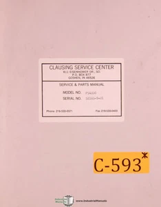 Clausing Metal Muncher PS-4800, Shear Operations Maintenance Manual - Picture 1 of 4