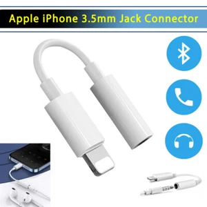 Headphone Adapter Jack 3.5mm Aux Cord Dongle For i-Phone i-pad  14 13 12 X 9 8 7 - Picture 1 of 19