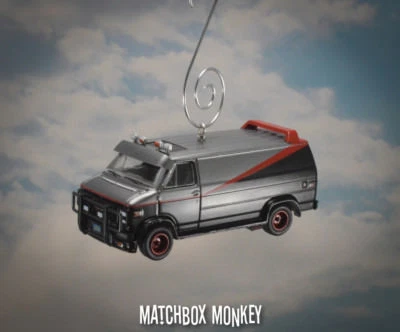 A Team 1983 GMC Vandura Van B.A. Baracus Mr. T Hannibal Face Christmas Ornament - Image 1 of 4