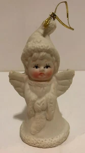Holiday Snow Angel Figurine Angel ( Bell )Figurine Ornament Decoration 4" Tall - Picture 1 of 6