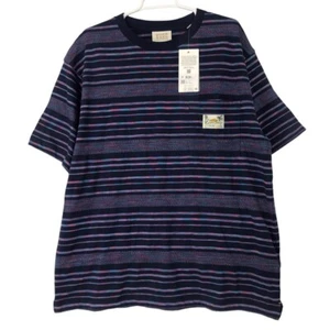 SCOTCH & SODA HERREN XL JERSEY STRUKTUR STREIFEN T-SHIRT BIO BAUMWOLLE TOP - Bild 1 von 15