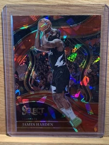 2023-24 Select James Harden Courtside Rojo Cracked Ice Prizm! Cortapelos #264 L.A. - Imagen 1 de 5