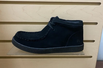 Hush Puppies Bridgeport II - Niños pequeños y grandes (gamuza negra) Foto 1 de 4