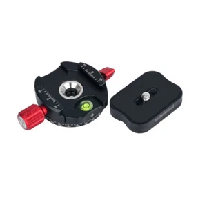 Mini 1/4" cabeza panorámica de 360 grados con montaje en placa de liberación rápida para cámara trípode - Imagen 1 de 6