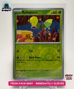 Bellsprout 069/165 Pokémon Holo Inverso JCC: 151 Tarjetas Pokémon COMO NUEVO ENVIADO HOY - Imagen 1 de 2