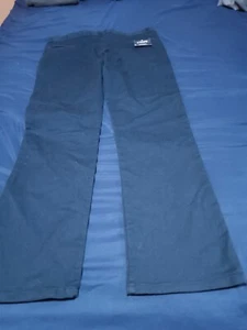CHAPS brand boy's sz 20 navy blue NWT cotton pants w/adjustable waist - Picture 1 of 2