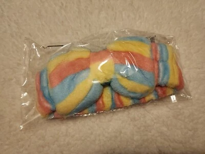 Diadema para el cuidado de la piel GLOW ON THE 5TH, arco iris, rosa, azul, amarillo, NUEVO en paquete Foto 1 de 2