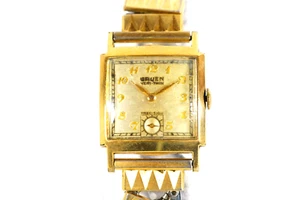 Gruen Veri-Thin Orologio di Precisione Uomo GRUEN Calibro 425 Gold Filled Orologio da Polso - Foto 1 di 9