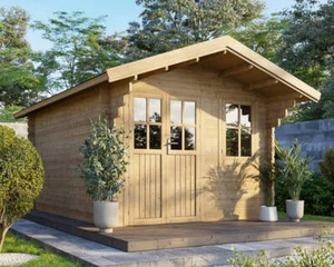 Gartenhaus Gerätehaus Holzhaus Blockhaus 3x4m 35mm ALL IN - Bild 1 von 8