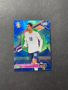 2023 Topps Finest Road UEFA Euro 2024 Fabio Miretti #46 Blue Aqua Refractor /250 - Picture 1 of 2