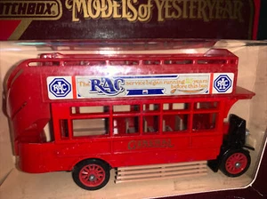 Matchbox Models of Yesteryear Y23 1922 Aecomnibus RAC NEW IN BOX England Made - Picture 1 of 4
