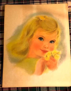 NORTHERN TISSUE BLONDE GIRL 11" X 14" ORIGINAL PRINT Vintage 1960'S - Picture 1 of 2