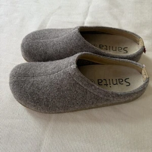 Zapatillas de fieltro de lana Sanita Lodge para mujer gris confort natural EU41 US 9,5-10 - Imagen 1 de 4