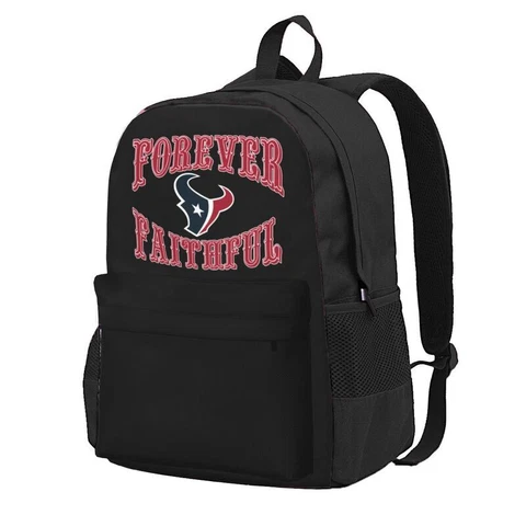 Forever Faithful Houston Texans Adult Backpack Large Capacity Travel Bag Cover