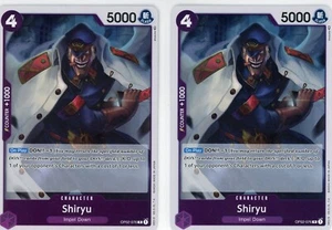 ONE PIECE Card Game Paramount War 2X SHIRYU OP02-076 RARE FOIL ENGLISH - Picture 1 of 1