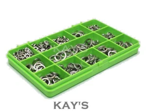 SPRING COIL WASHERS A2 STAINLESS STEEL M4 M5 M6 M8 M10 M12 MIXED 400 PIECE KIT - Picture 1 of 4