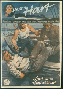 Hanns Hart Nr.5 von 1951 - TOP Z0 ungelesen ORIGINAL ABENTEUER ROMANHEFT-RARITÄT - Picture 1 of 3