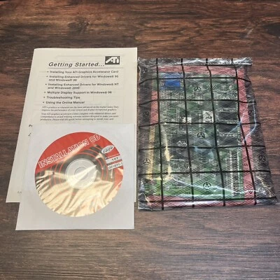 ATI Expert 98 8MB AGP 2X Video Card NEW OEM W/Manual & Driver Disc 9x/ME/NT/2K - Image 1 of 4