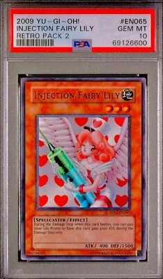PSA 10 Injection Fairy Lily 2009 Yugioh Retro Pack 2 Special Edition Holo POP 16 - Image 1 of 3
