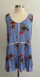 Simply Noelle Sleeveless Striped Light Weight Tunic Top sz L/XL New NWT - Picture 1 of 4