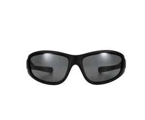 Poppy Lissiman Caidyn Black Sunglasses Light Weight Wrap Around NEW - Picture 1 of 13