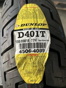 DUNLOP D401T HARLEY DAVIDSON 150 80 16 77H REAR TIRE 45064088. Read Description! - Bild 1 von 2