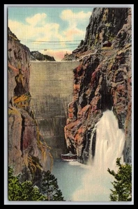 Shoshone Dam Shoshone Canyon Cody Weg nach Yellowstone Postkarte H8 - Bild 1 von 2