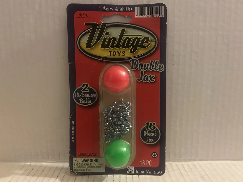 Vintage Toys Double Jax 16 Metal Jacks 2 Hi-bounce Balls Game 2016