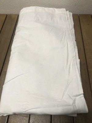 West Elm 100% Cotton Canvas Blackout Curtain Panel 48x96" White NWOT 1Pc - Image 1 of 4