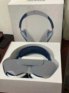 Casque supra-auriculaire sans fil Apple AirPods Max bleu ciel - Photo 1 sur 5