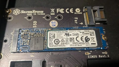 Excellent Condition TOSHIBA 1TB M.2 SSD PCIe 2280 D/PN 0R1DHH KXG50ZNV1T02 3.3V. - Image 1 of 3