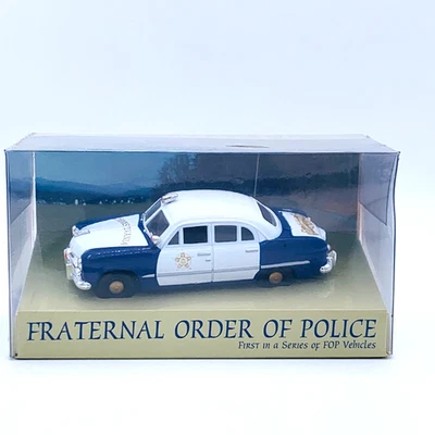 ROSA BLANCA 1:43 PA FOP Policía 1949 Ford Diecast Car Pennsylvania Fraternal Order Foto 1 de 4