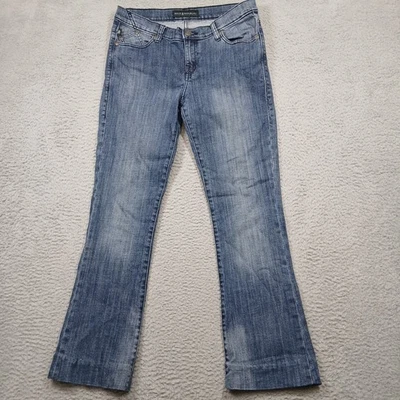 Pantalones de mezclilla elásticos de tiro medio azul corte bota talla 12 Rock & Republic para mujer Foto 1 de 4