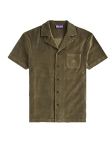 Ralph Lauren Purple Label Herren Monogram Terry Camp Hemd Made in Portugal - Bild 1 von 17