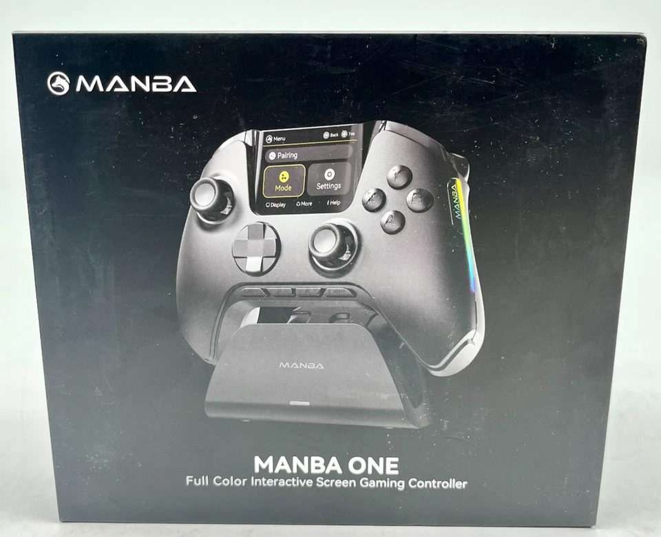 Manba One Full Color Interactive Screen Gaming Controller Full Color LED - Black - Image 1 of 4
