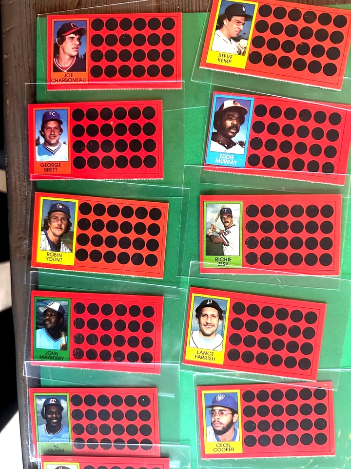 1981 Topps бейсбол царапины - Реджи Джексон, Джордж Бретт, Yount и многое другое - Изображение 1 из 4