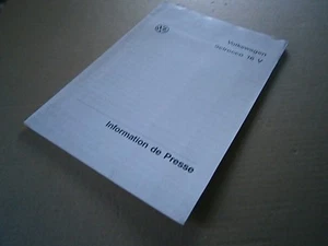 Catalogue pub auto prospectus brochure: Volkswagen La Scirocco 16 V presse - Picture 1 of 8