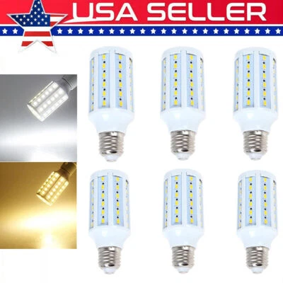 6/10PCS E26 E27 LED Corn Light Bulb 12W 110V Workshop Garage Lamp 6500K Daylight - Image 1 of 4