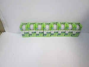 8Pk Bright White - Greenlite 7W LED Standard Base Bulbs - Round Tip -3000K - Picture 1 of 7