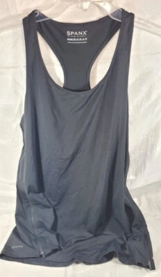 Camiseta sin mangas Spanx Transformation con cremalleras laterales dobles #50144R - negra - talla mediana Foto 1 de 4