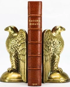 1900 Bacon's Essays Philosophy Bound by Riviere & Son Full Leather fine - Picture 1 of 12