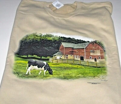 Sudadera polar Gildan manga larga cuello redondo "Cow Paszing"  Foto 1 de 2